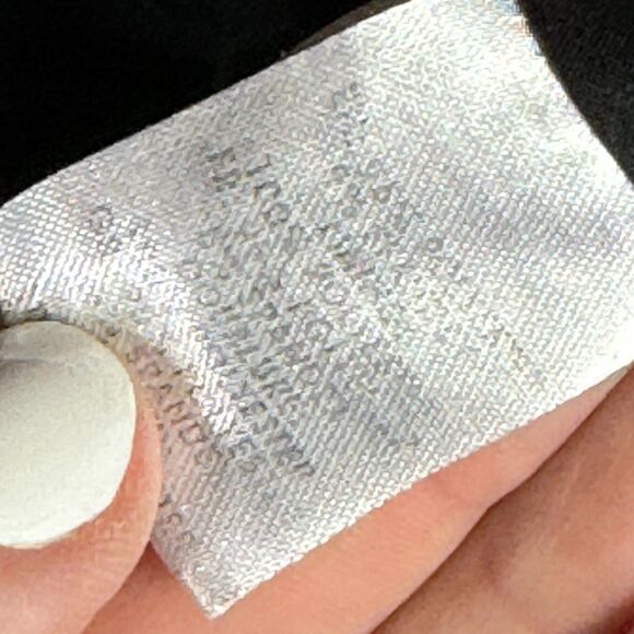 Nanette Lepore Sheath Dress Size 0P Blue/Black Printed Short Sleeve Notch V Neck - Picture 8 of 11